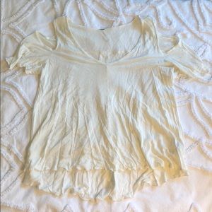 Open shoulder free people tee